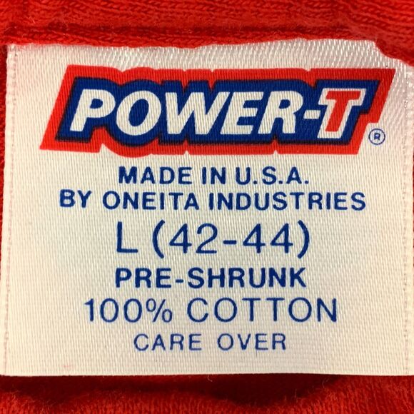 Vintage Busch Gardens Giant Panda Bear T Shirt Mens Medium 80s Red Made In USA - Picture 8 of 9